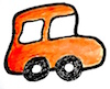 Papillon Service little orange van - driving times icon