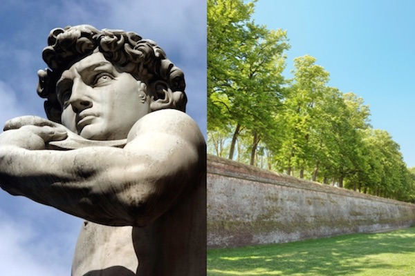 Florence & Lucca - Michelangelo's David and the ancient wall