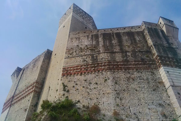 Lerici castle, austere and towering into the sky
